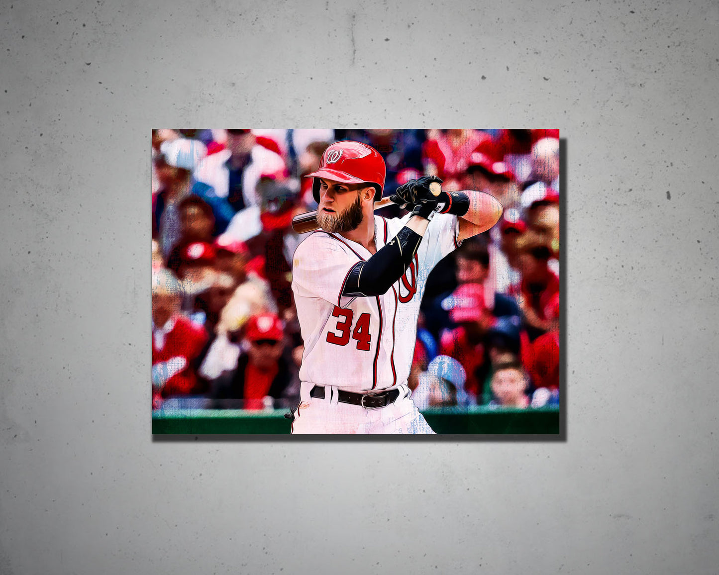 Bryce Harper Multicolour Wall Art 