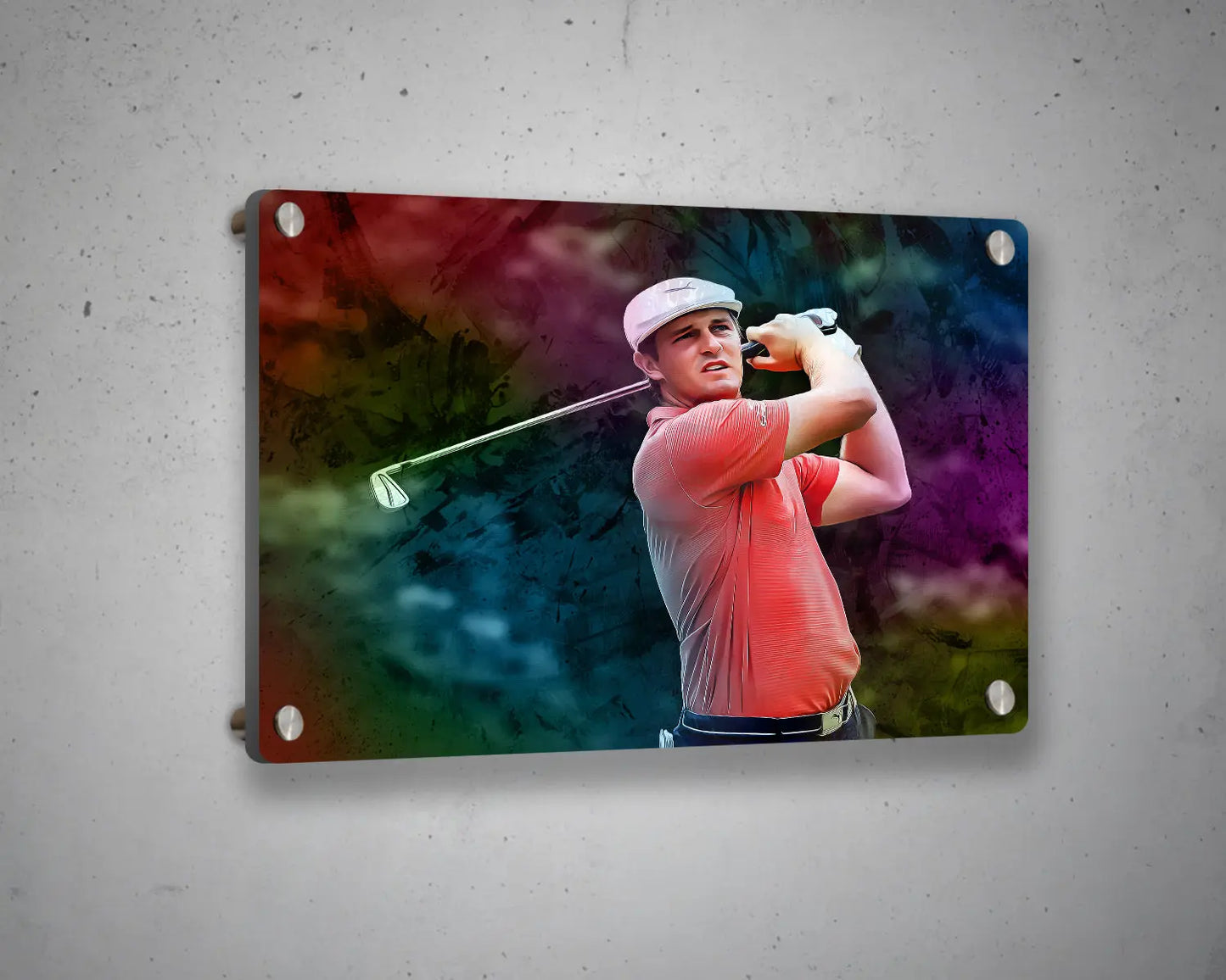 Bryson DeChambeau Multicolour Wall Art 