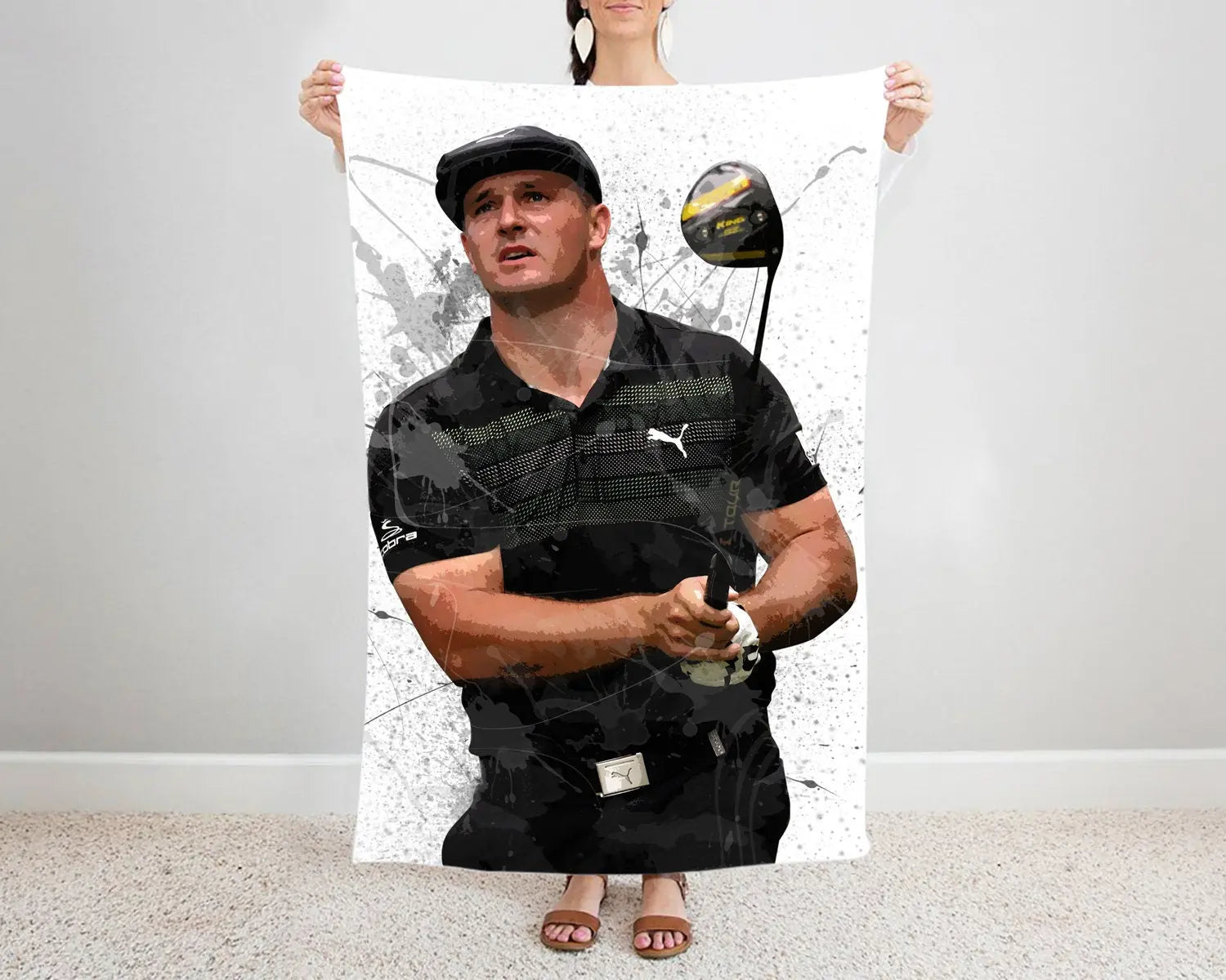 Bryson DeChambeau Splash Effect Fleece Blanket 