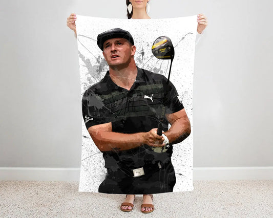 Bryson DeChambeau Splash Effect Fleece Blanket 