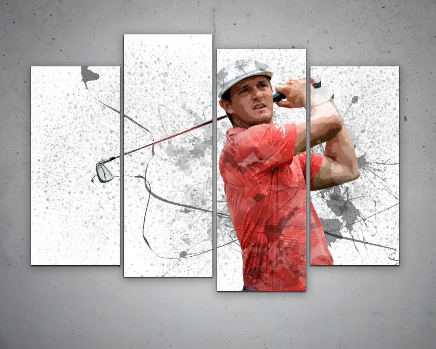 Bryson Dechambeau Splash Effect Canvas Art 
