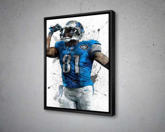 Calvin Johnson Canvas Wall Art 