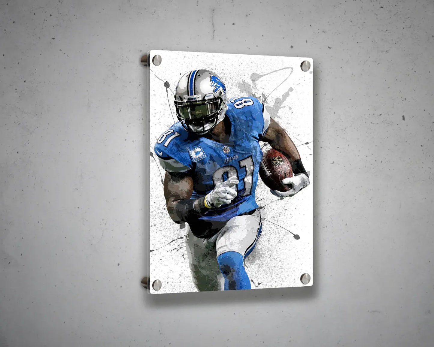 Calvin Johnson Canvas Wall Art 