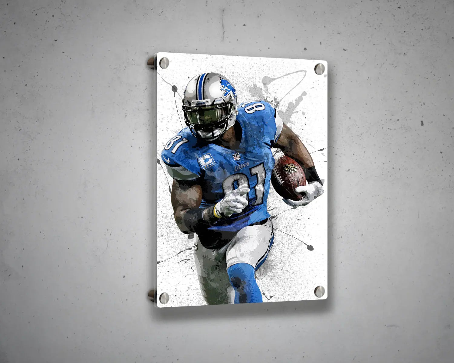 Calvin Johnson Canvas Wall Art 