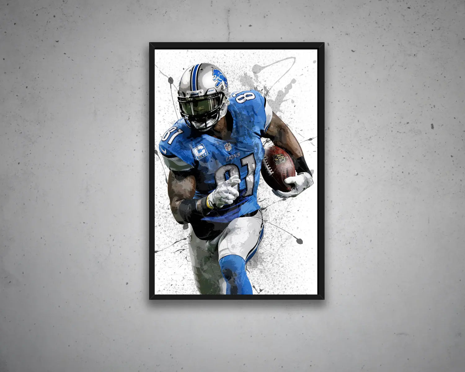 Calvin Johnson Canvas Wall Art 