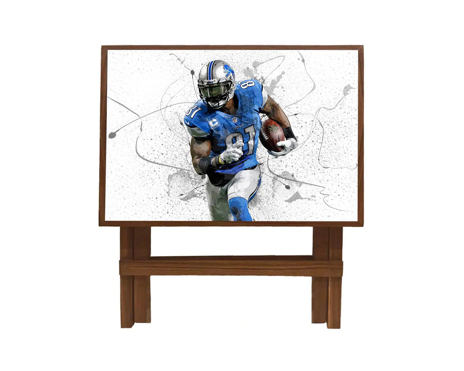 Calvin Johnson Splash Effect Coffee and Laptop Table 