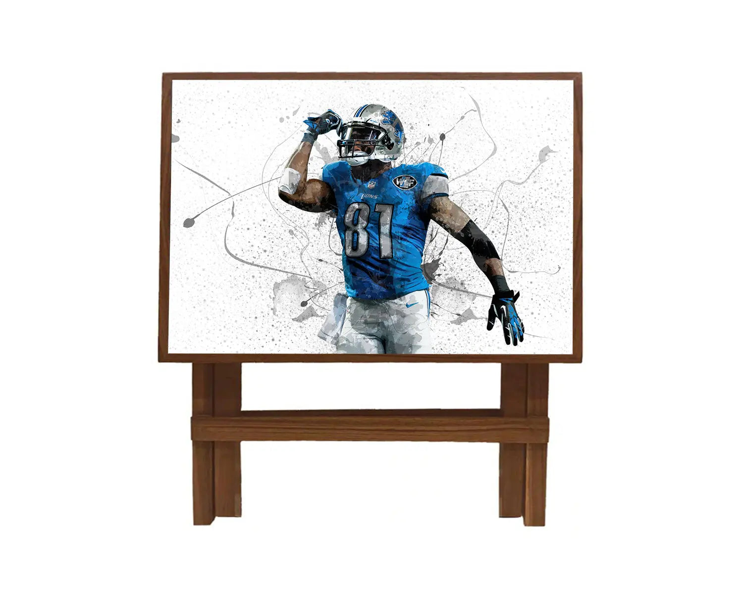 Calvin Johnson Splash Effect Coffee and Laptop Table 