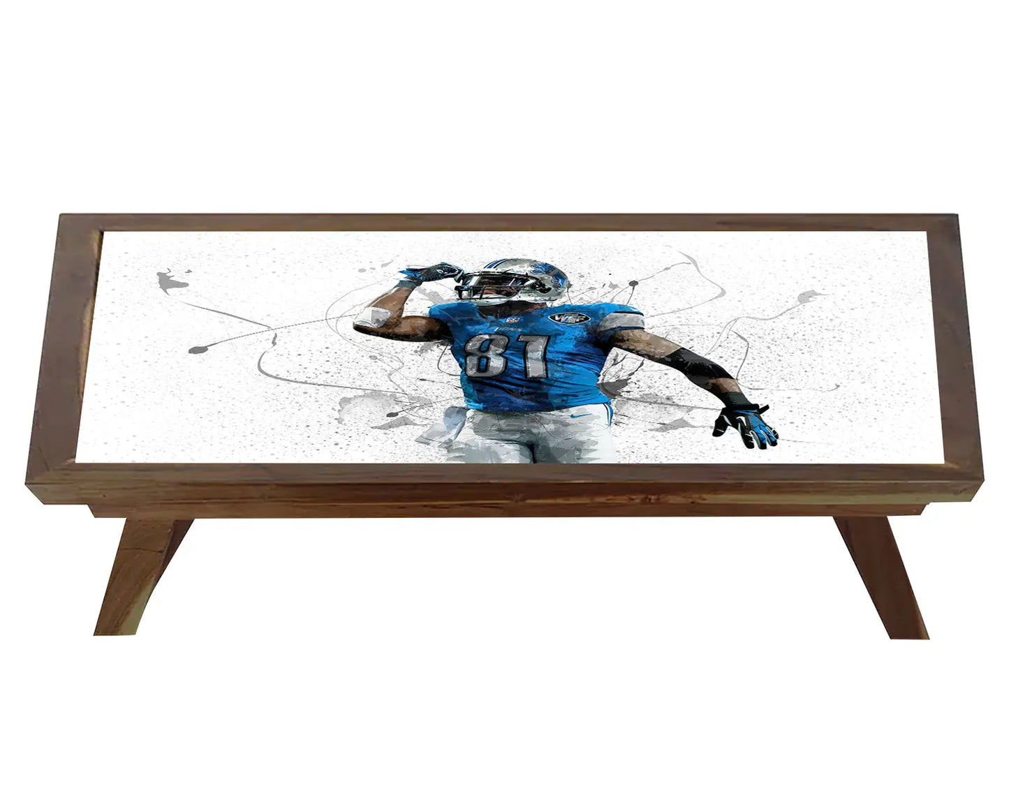 Calvin Johnson Splash Effect Coffee and Laptop Table 