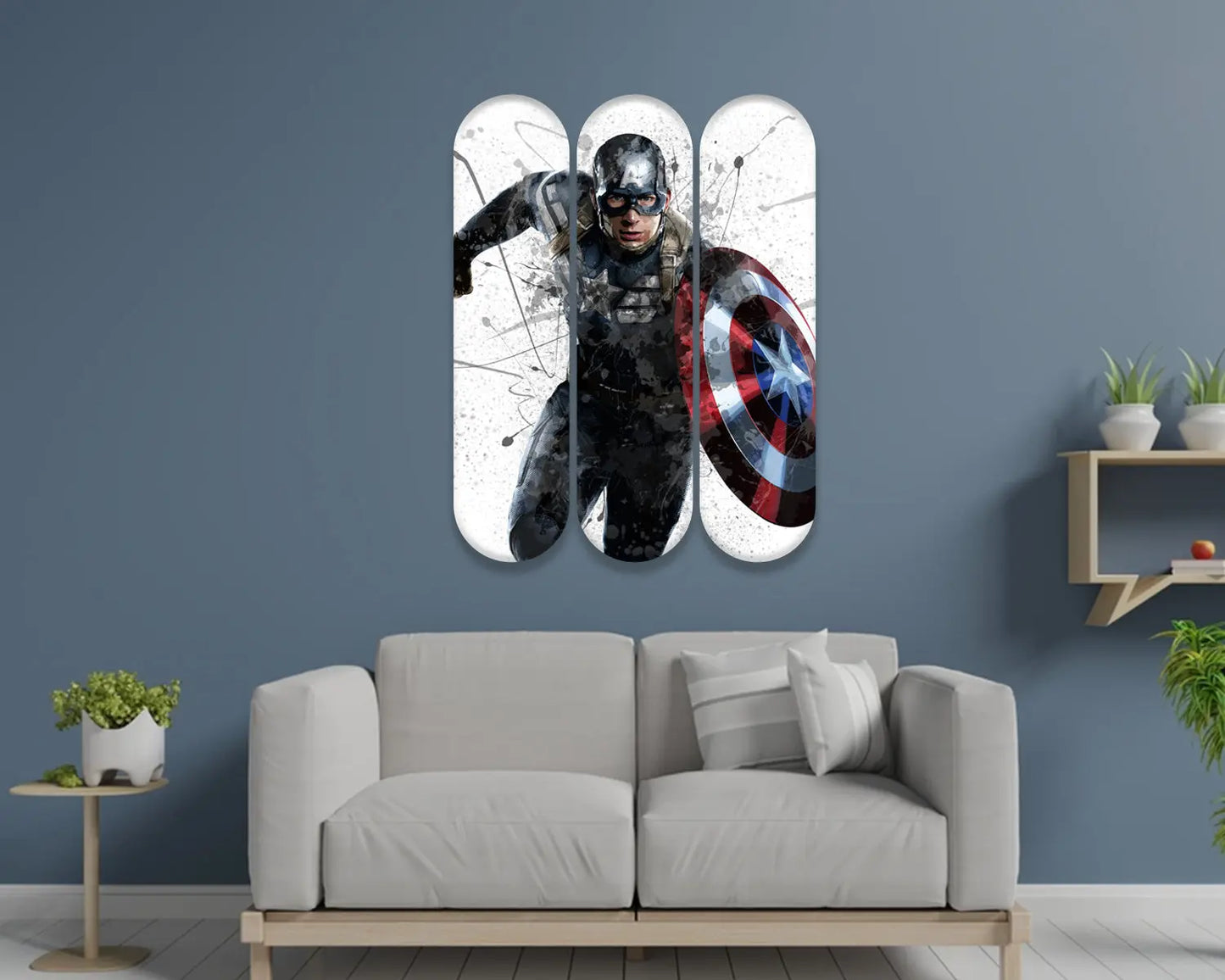 Captain America Acrylic Skateboard Wall Art 