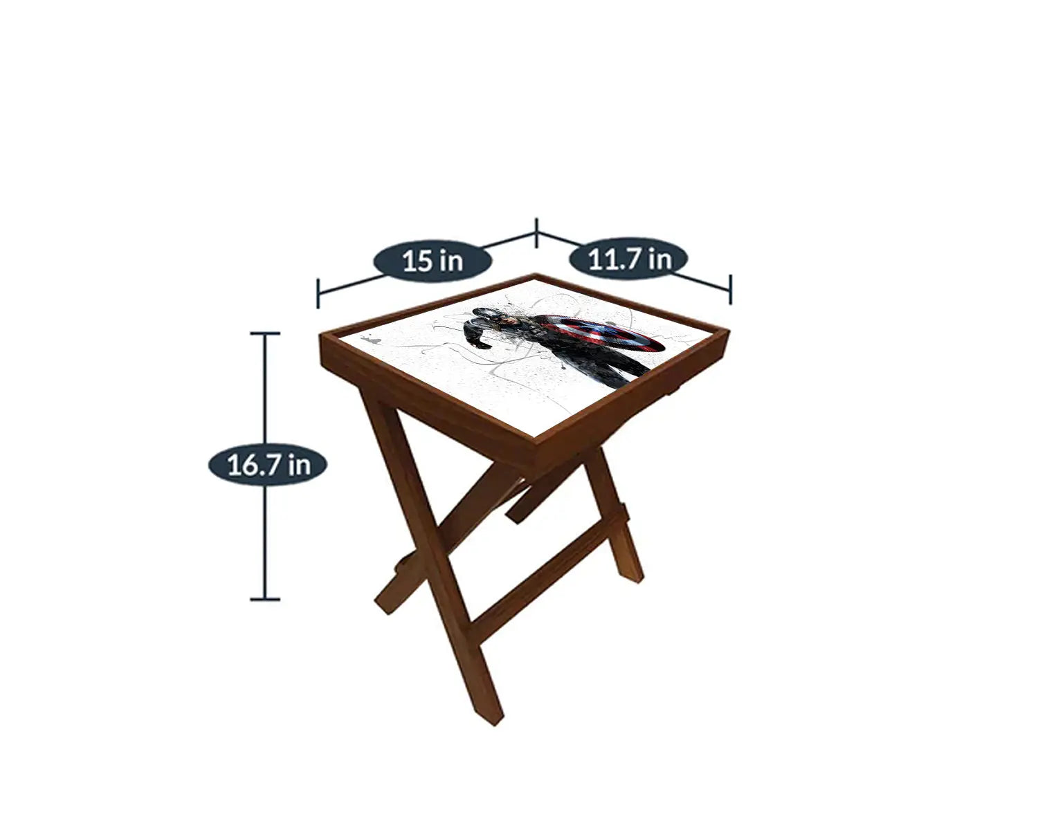 Captain America Splash Effect Coffee and Laptop Table 