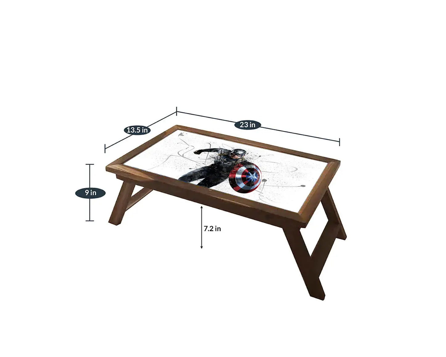 Captain America Splash Effect Coffee and Laptop Table 