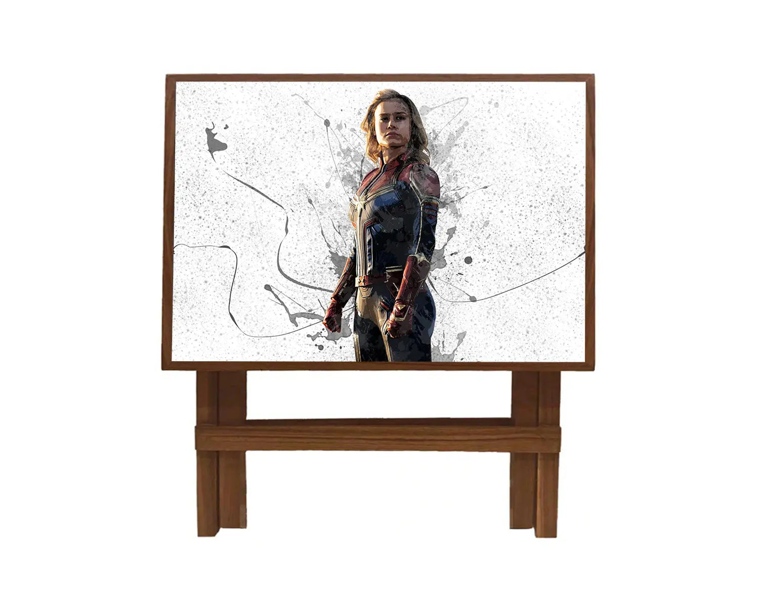Captain Marvel Splash Effect Coffee and Laptop Table 