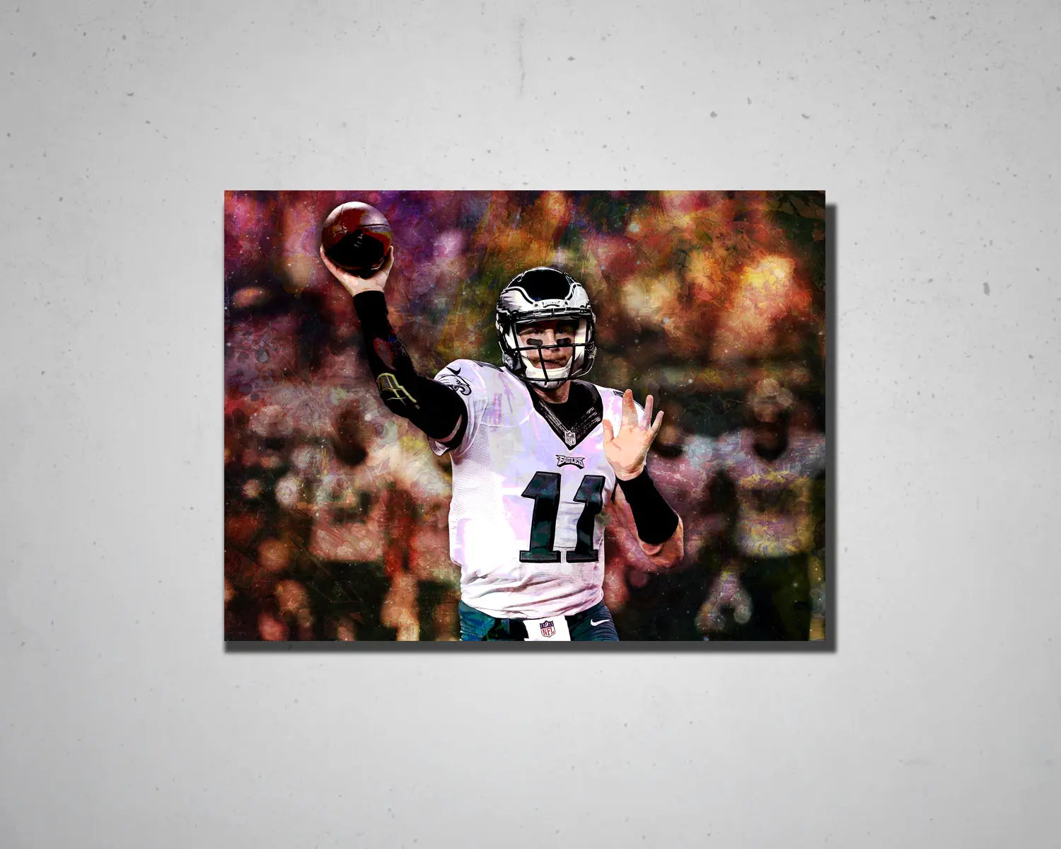 Carson Wentz Multicolour Wall Art 