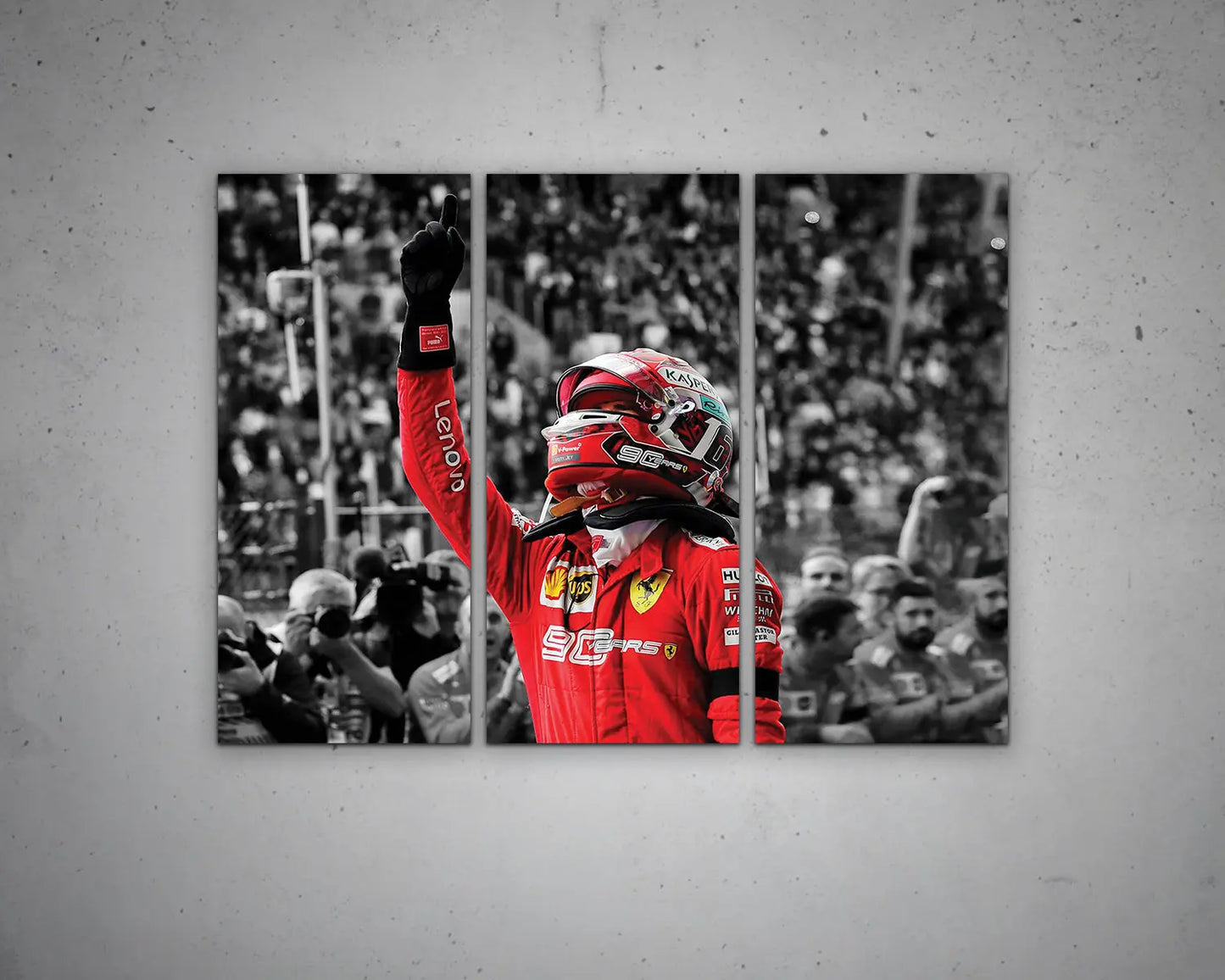 Charles Leclerc Black & White Canvas Art 