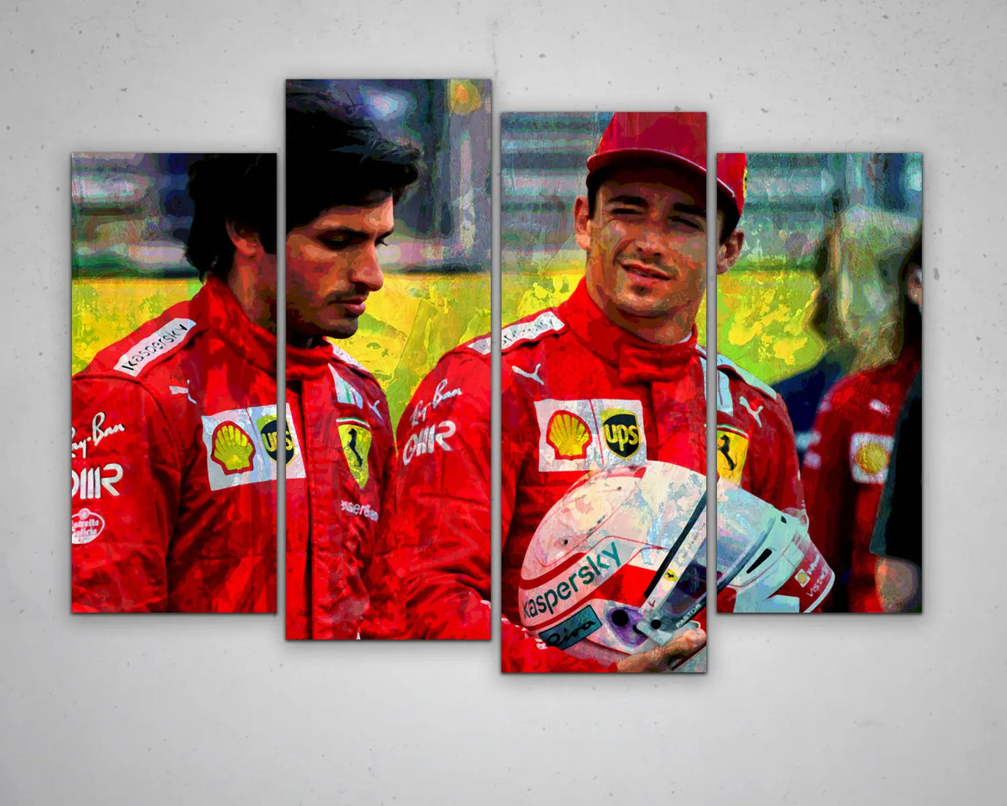 Charles Leclerc Multicolour Wall Art 