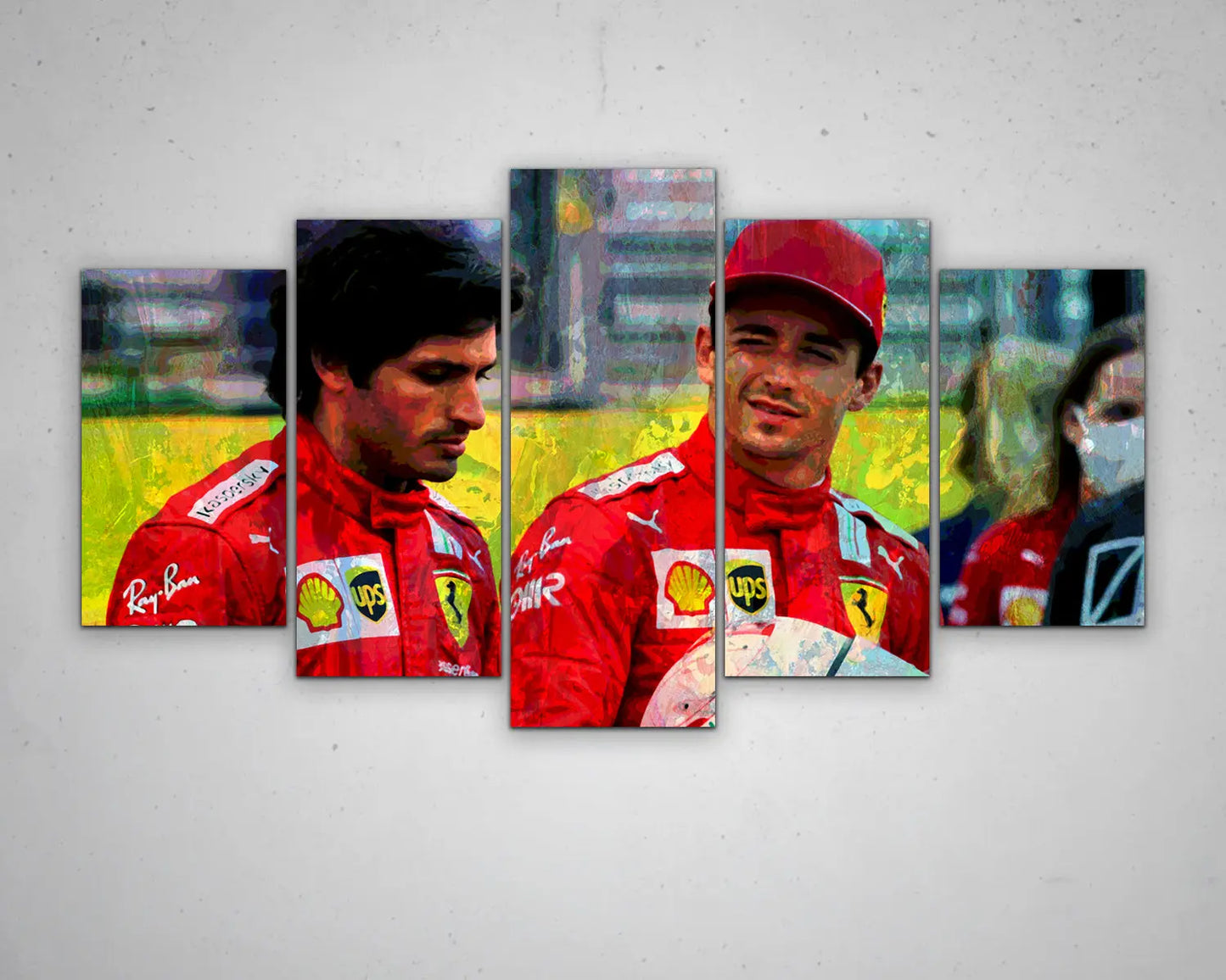 Charles Leclerc Multicolour Wall Art 