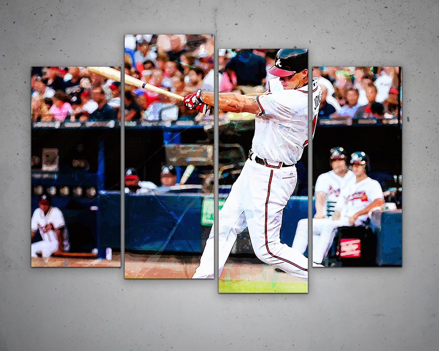 Chipper Jones Multicolour Wall Art 