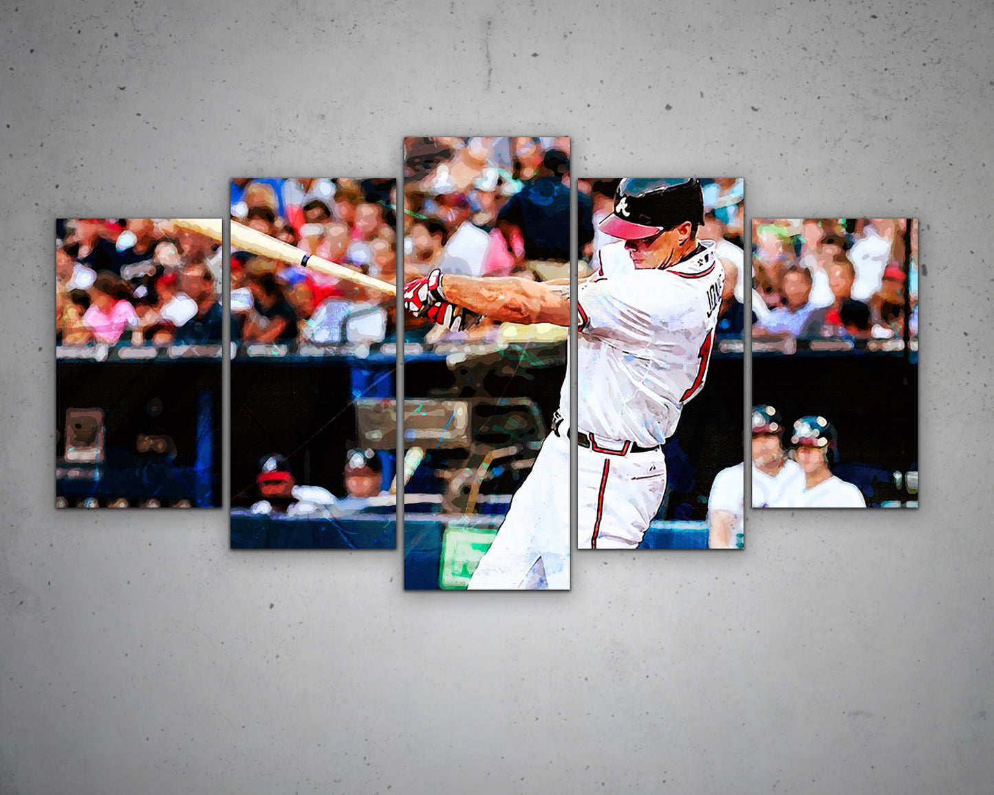 Chipper Jones Multicolour Wall Art 