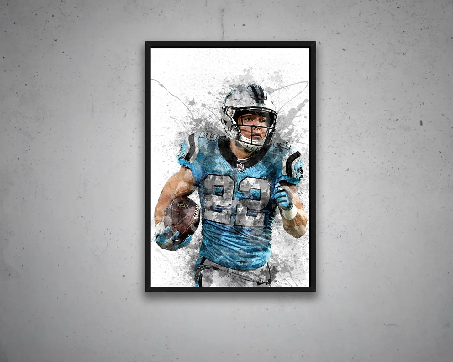 Christian McCaffrey Canvas Wall Art 
