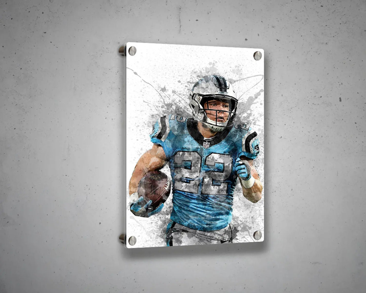 Christian McCaffrey Canvas Wall Art 