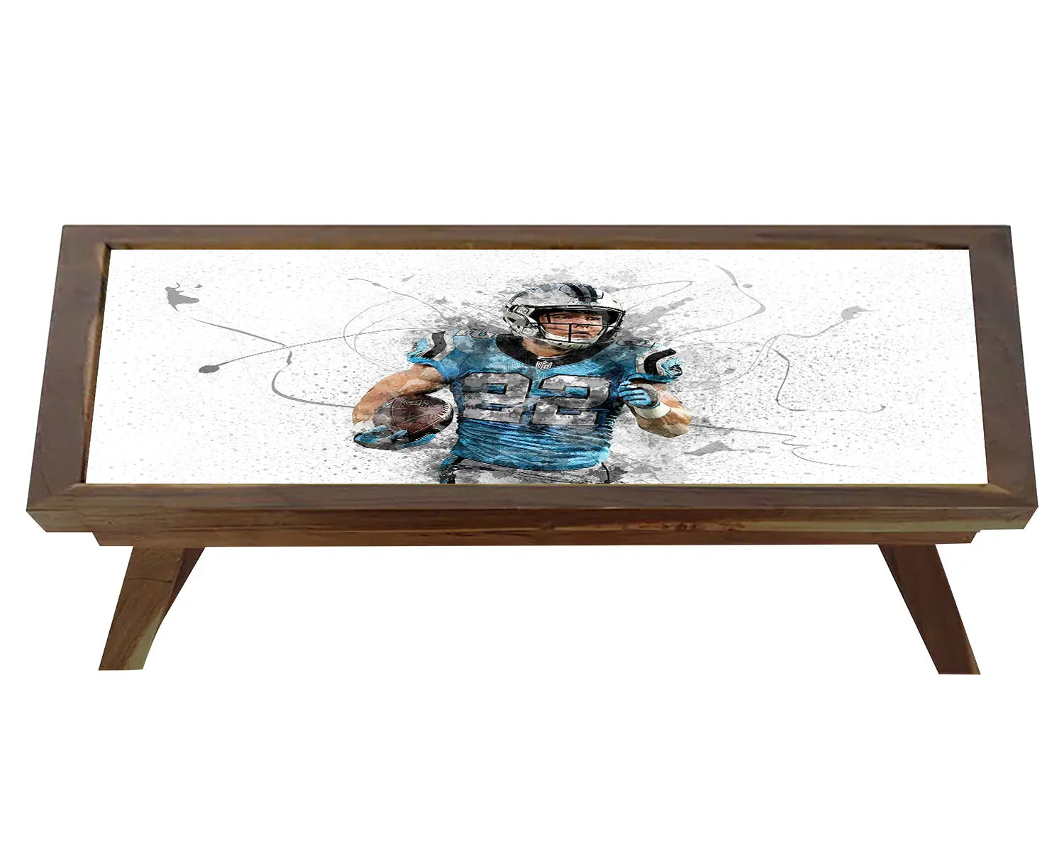 Christian McCaffrey Splash Effect Coffee and Laptop Table 