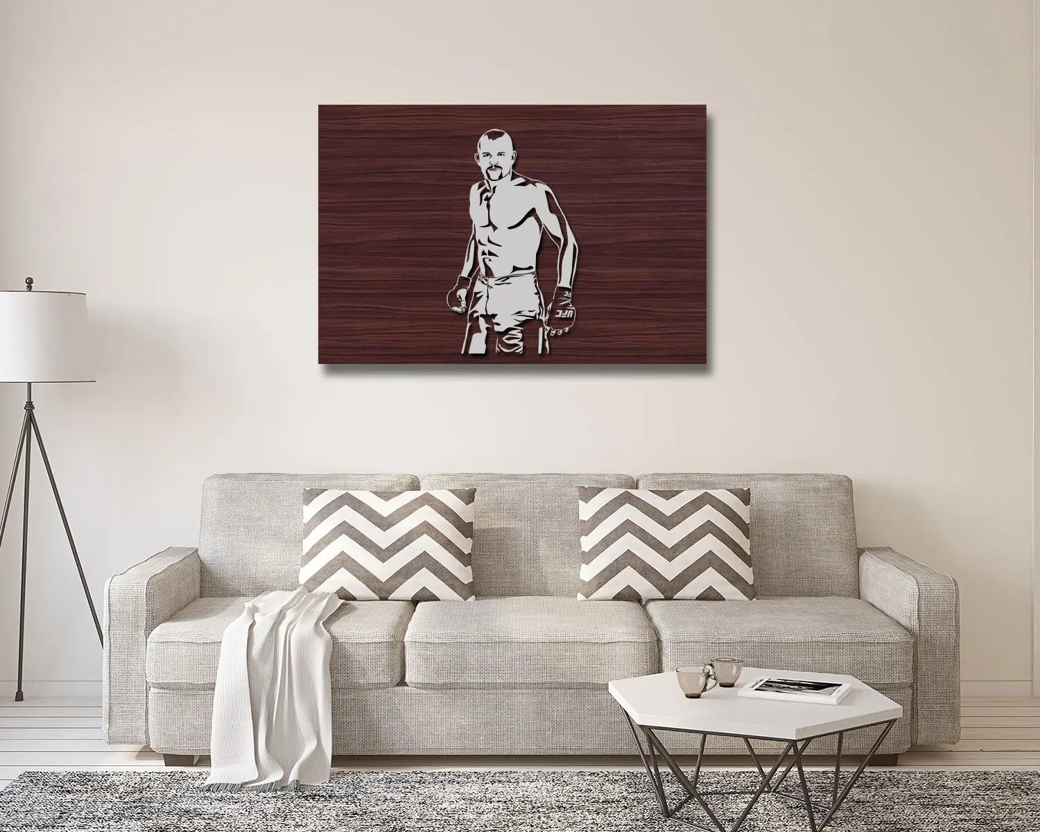 Chuck Liddell LED Wooden Decal 