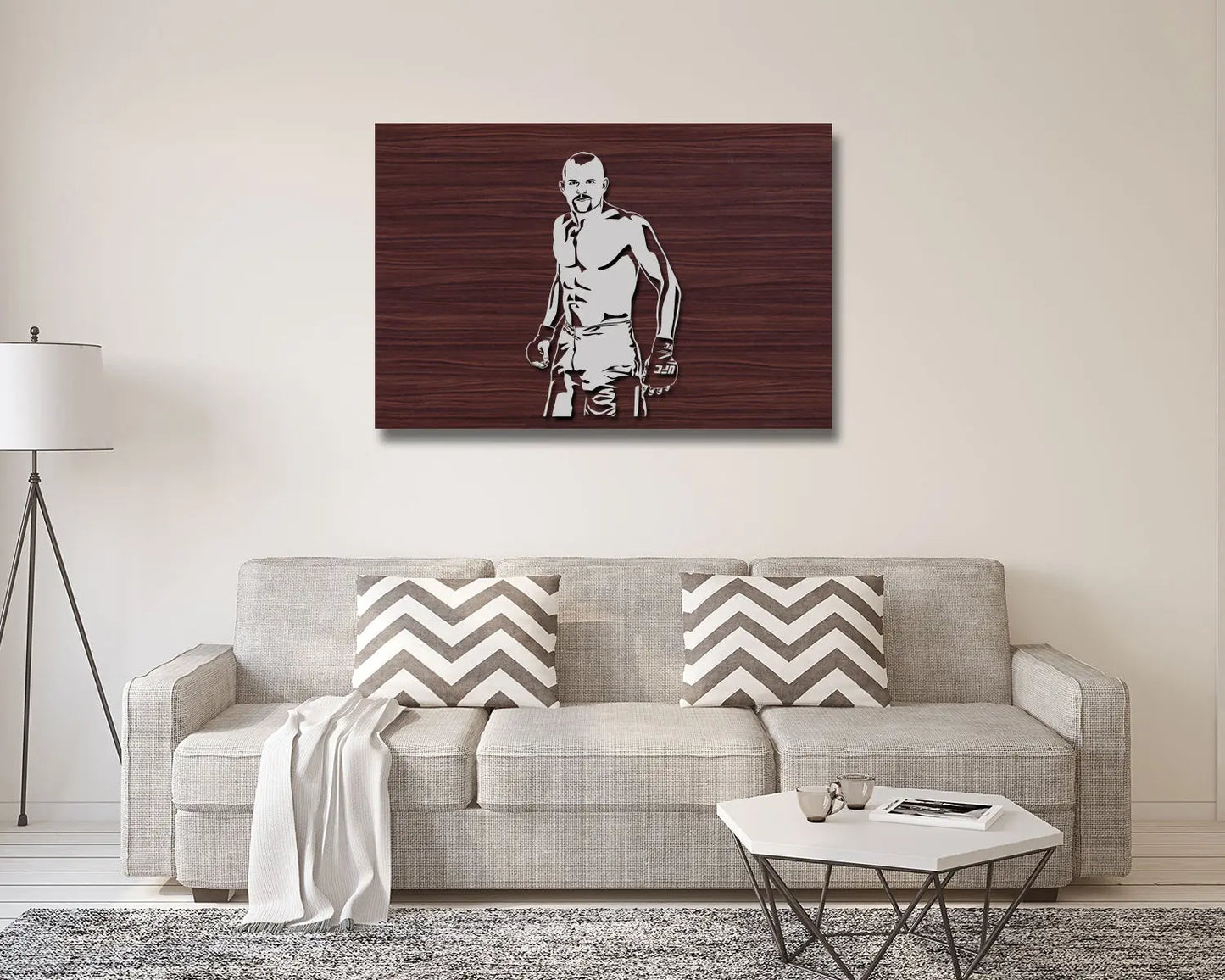 Chuck Liddell LED Wooden Decal 