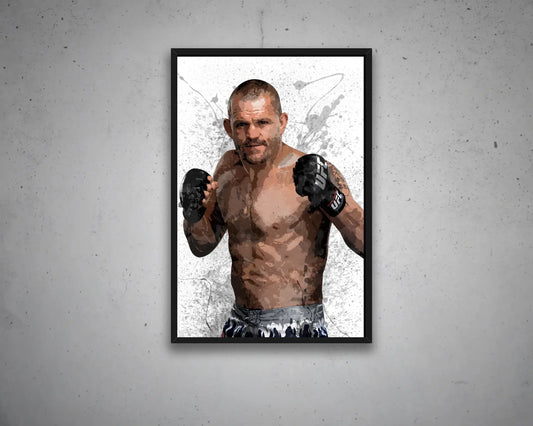 Chuck Liddell Splash Effect Canvas Art