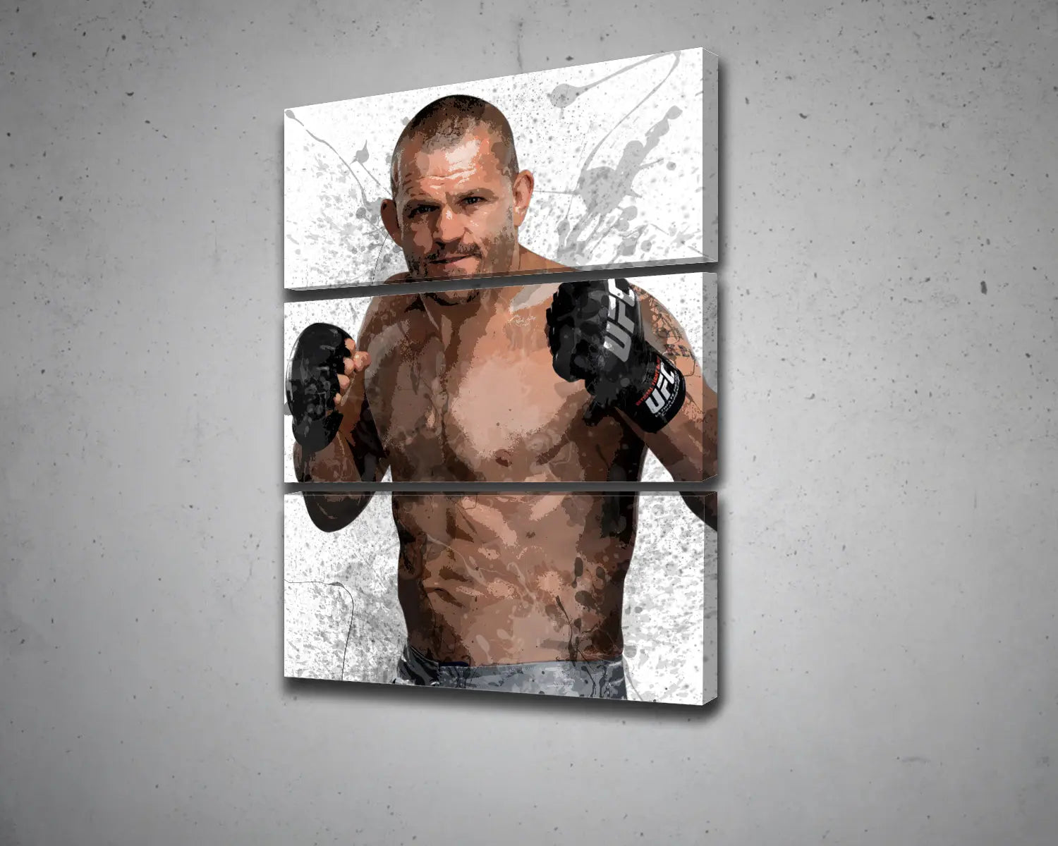 Chuck Liddell Splash Effect Canvas Art 