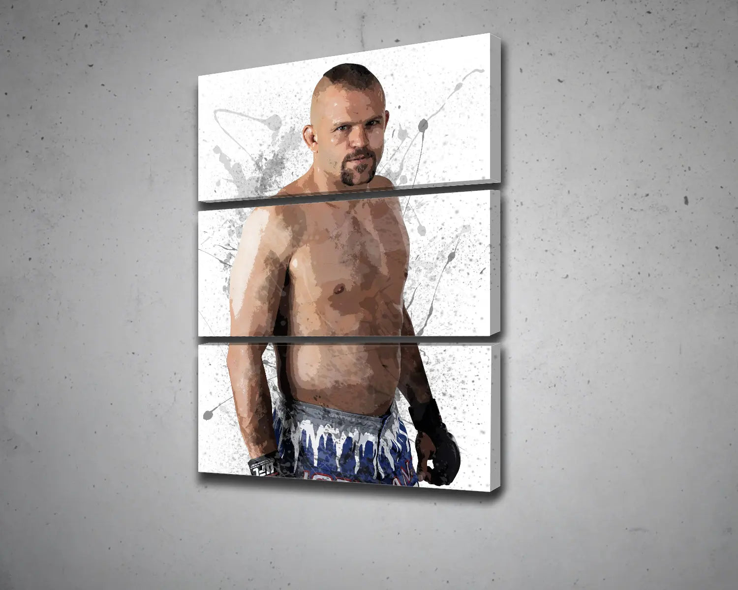 Chuck Liddell Splash Effect Canvas Art 