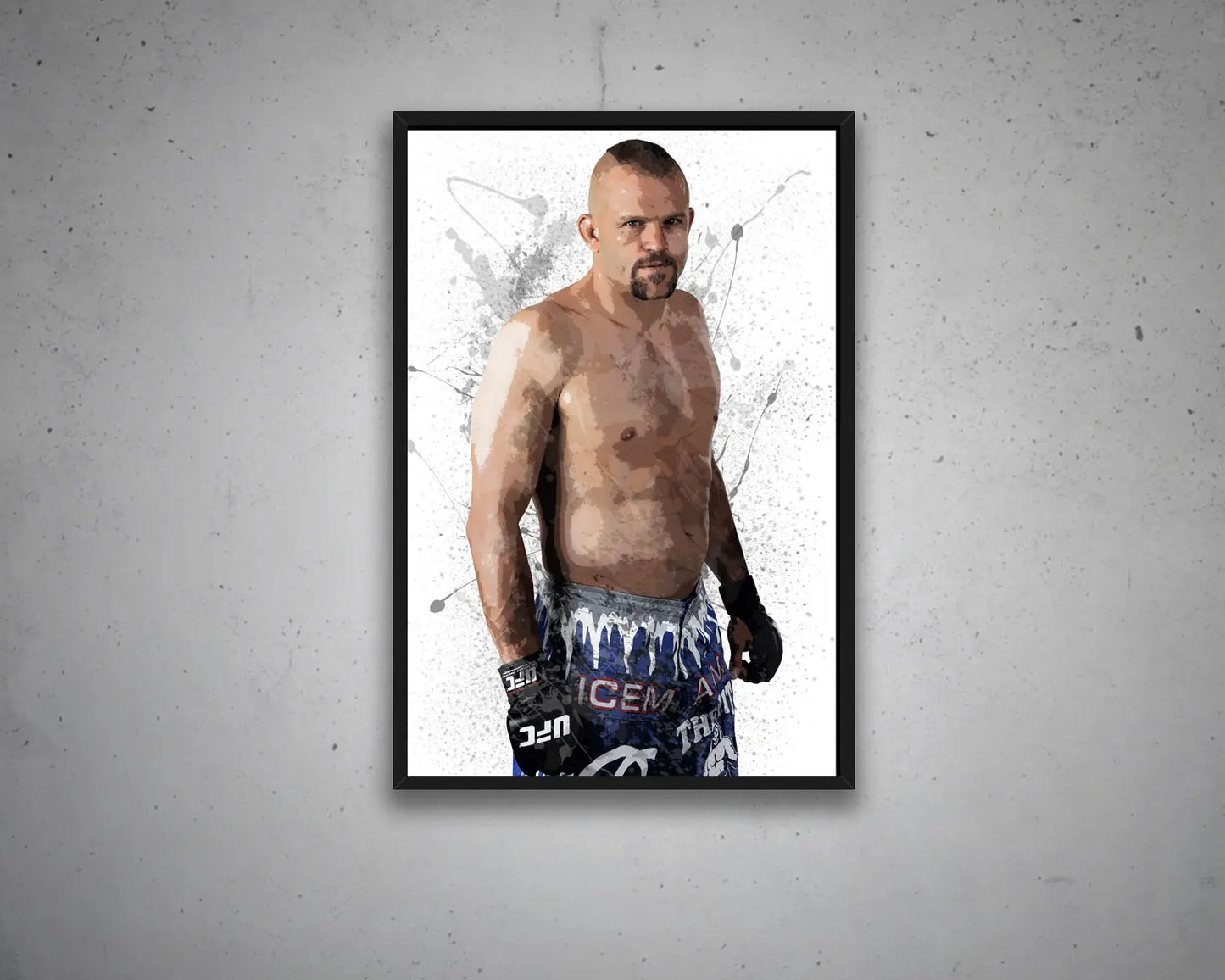 Chuck Liddell Splash Effect Canvas Art 