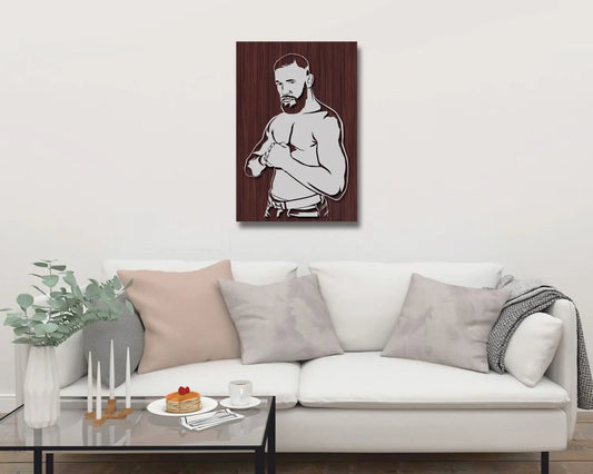 Conor McGregor LED Wooden Decal 