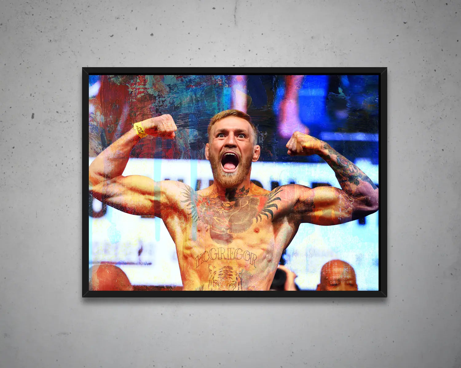 Conor McGregor Multicolour Wall Art 