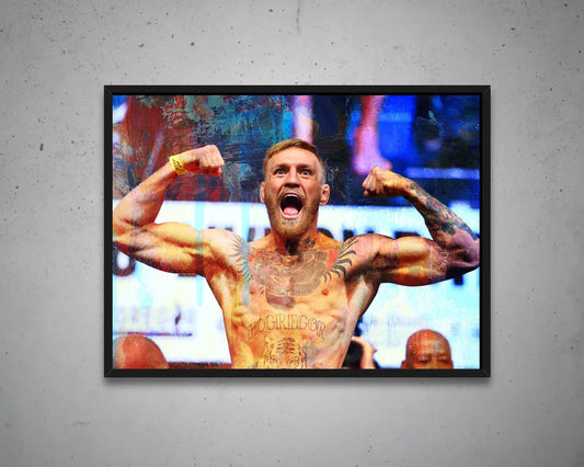 Conor McGregor Multicolour Wall Art 