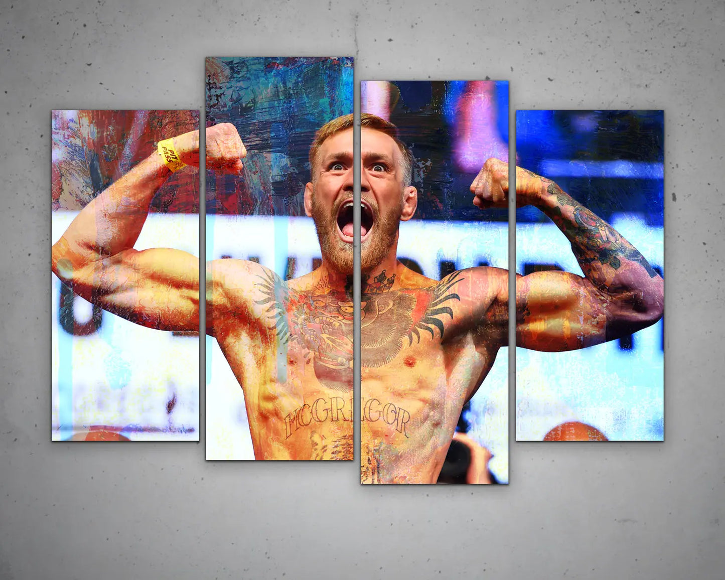 Conor McGregor Multicolour Wall Art 
