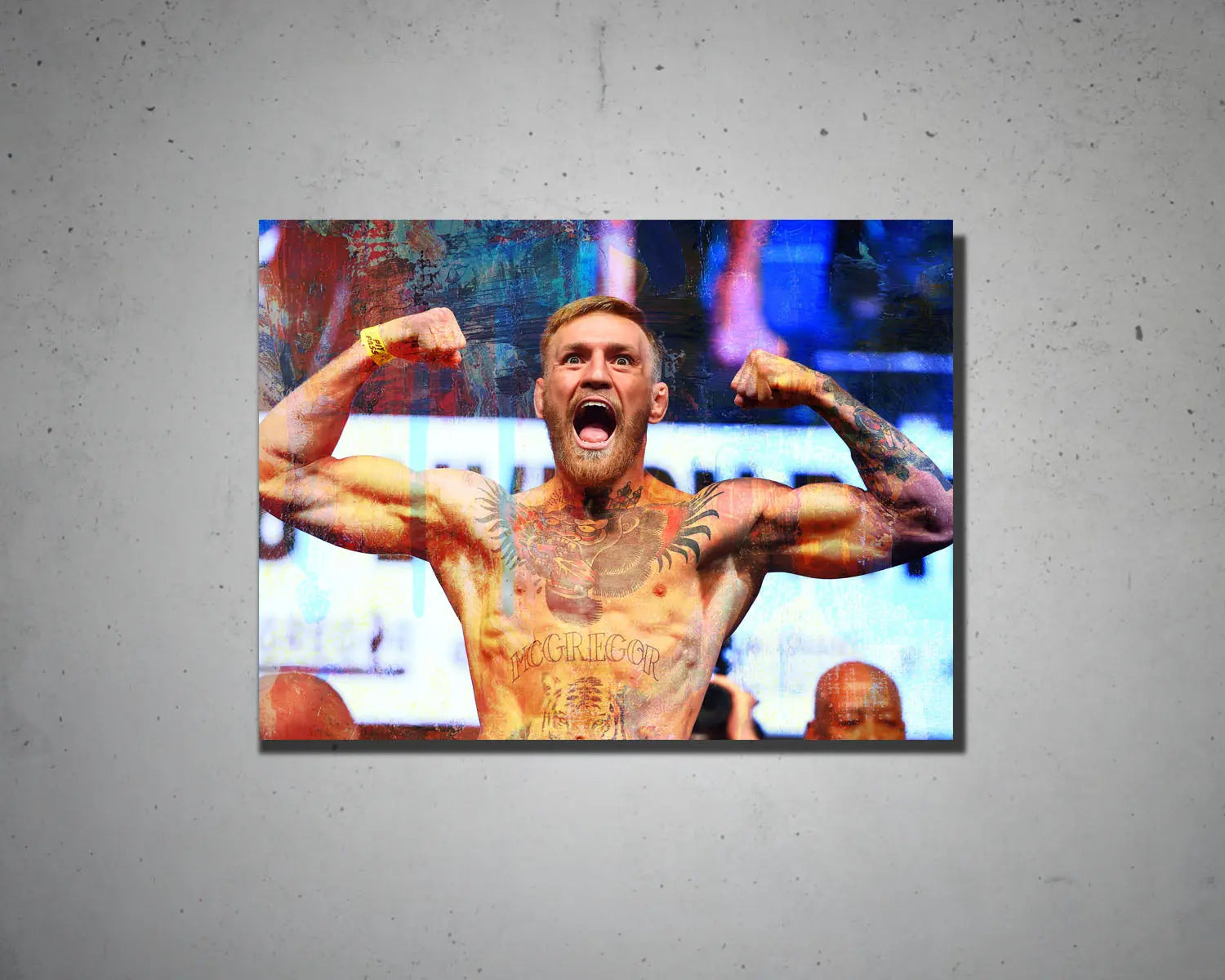 Conor McGregor Multicolour Wall Art 