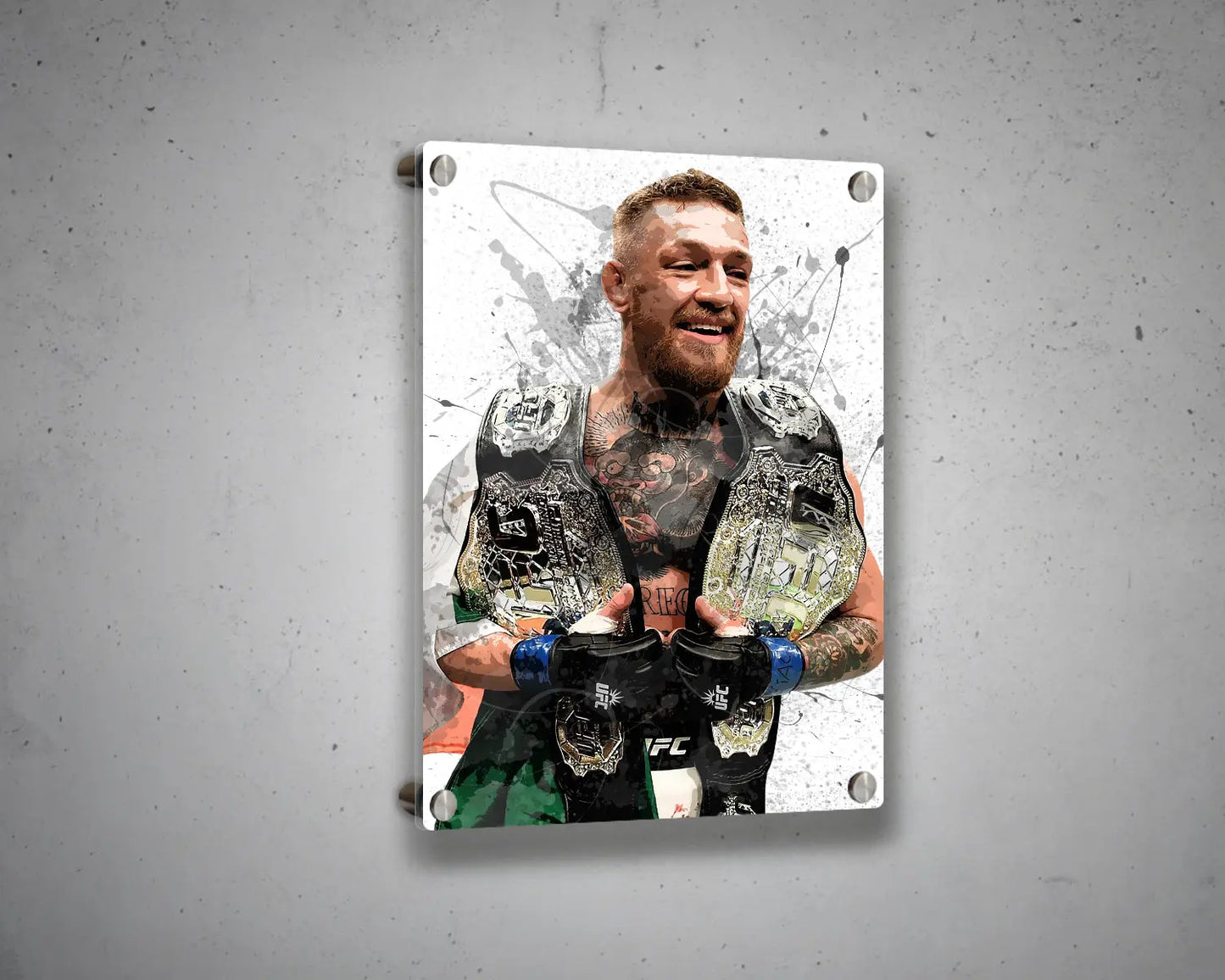 Conor McGregor Splash Effect Canvas Art 