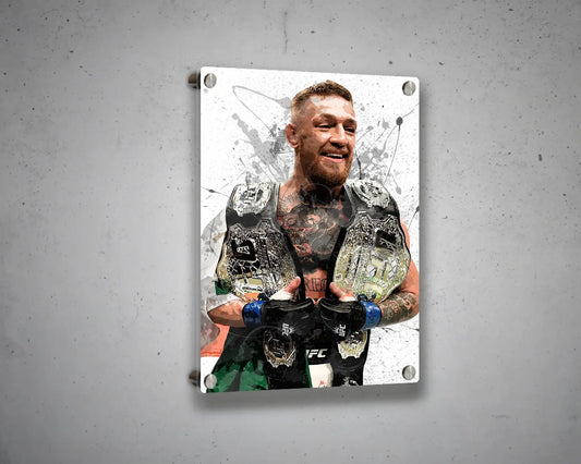 Conor McGregor Splash Effect Canvas Art