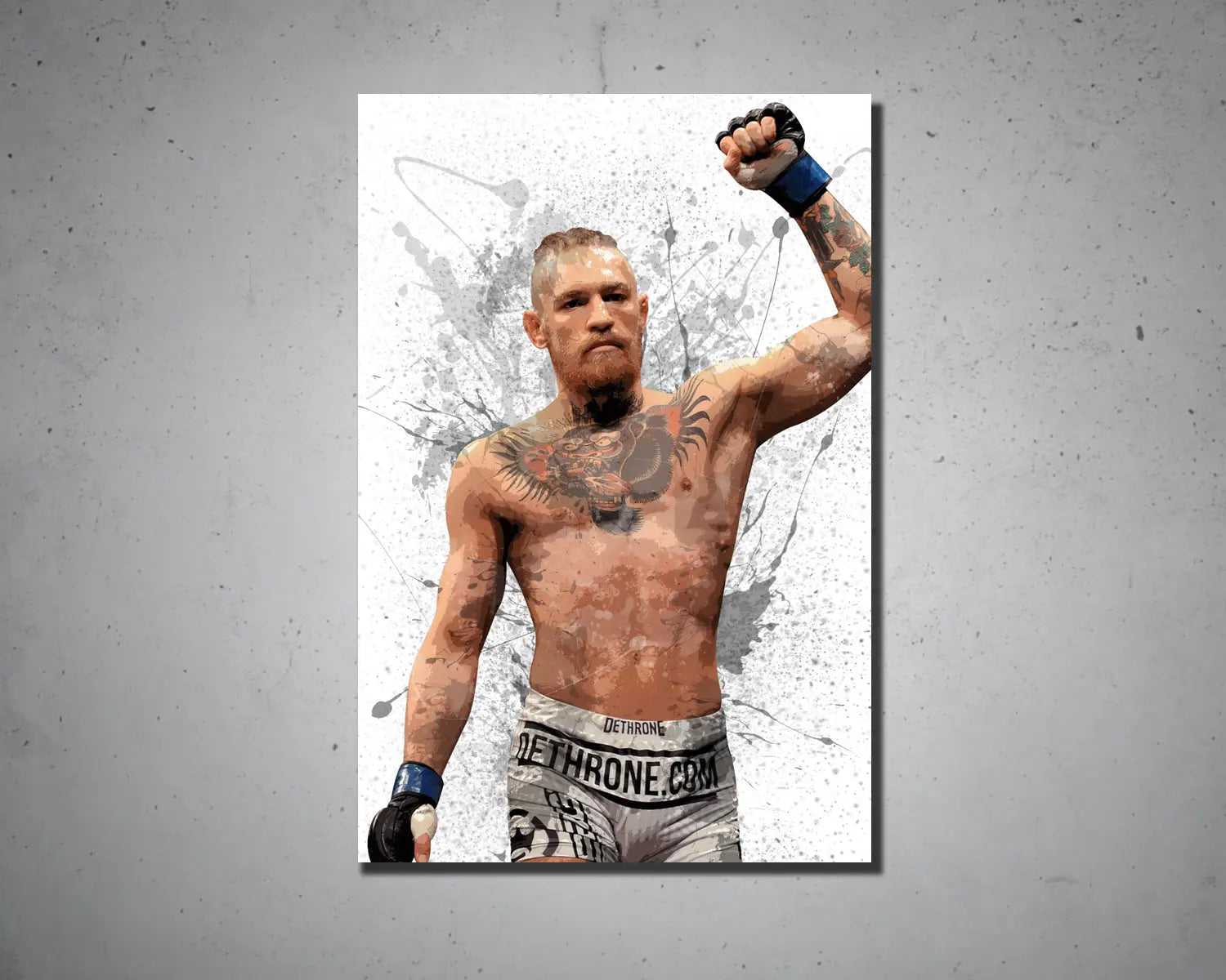 Conor McGregor Splash Effect Canvas Art 