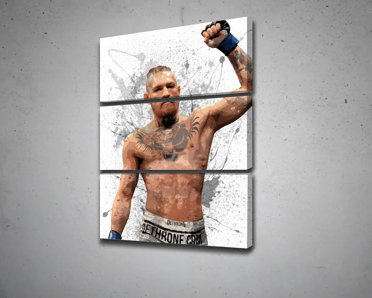 Conor McGregor Splash Effect Canvas Art 
