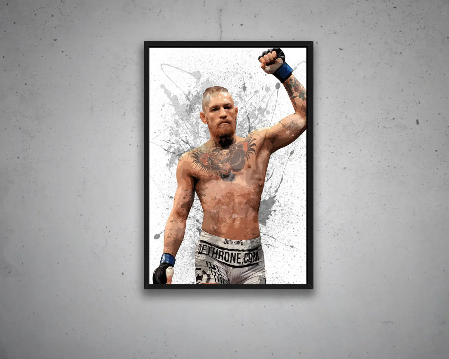 Conor McGregor Splash Effect Canvas Art 