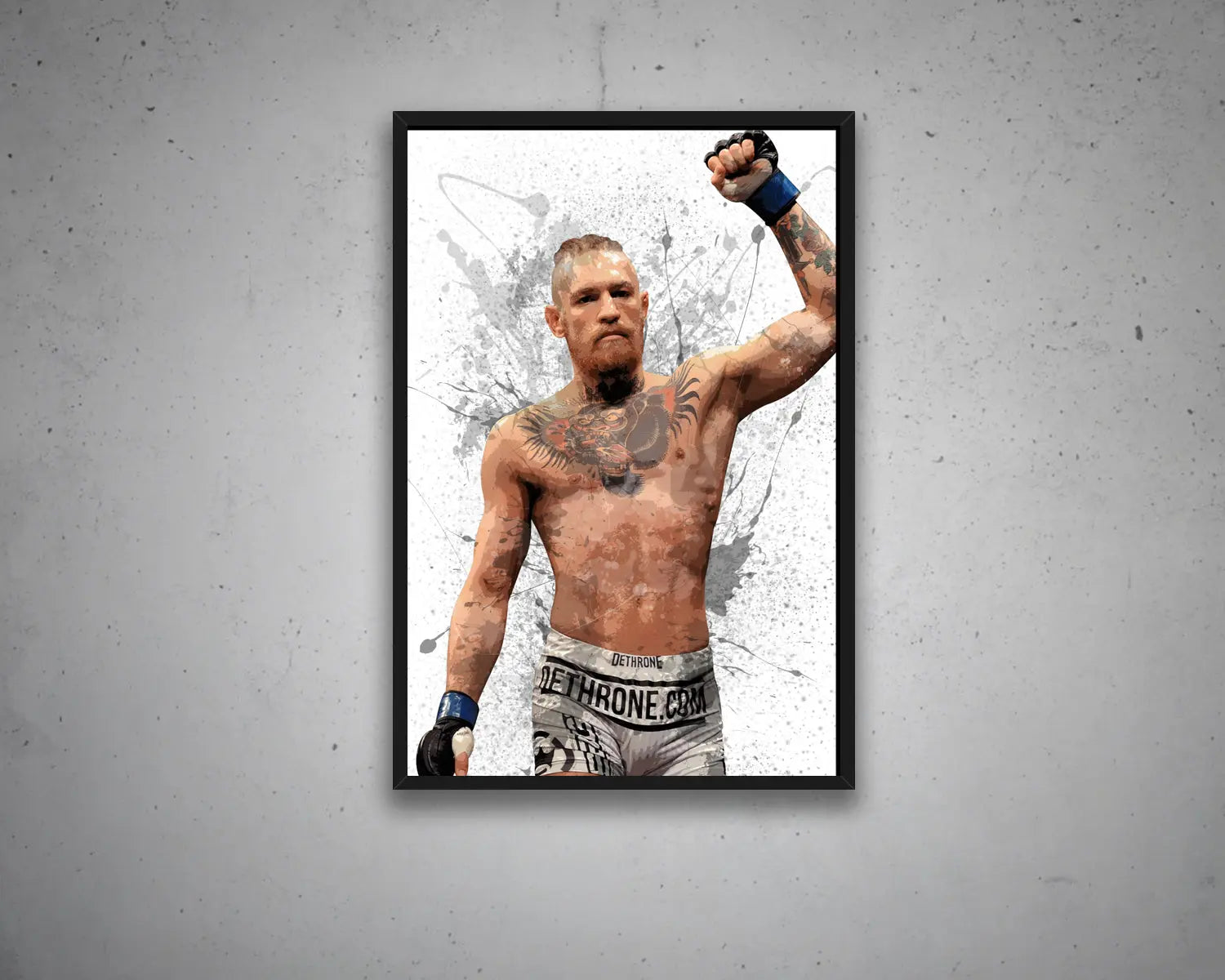 Conor McGregor Splash Effect Canvas Art 