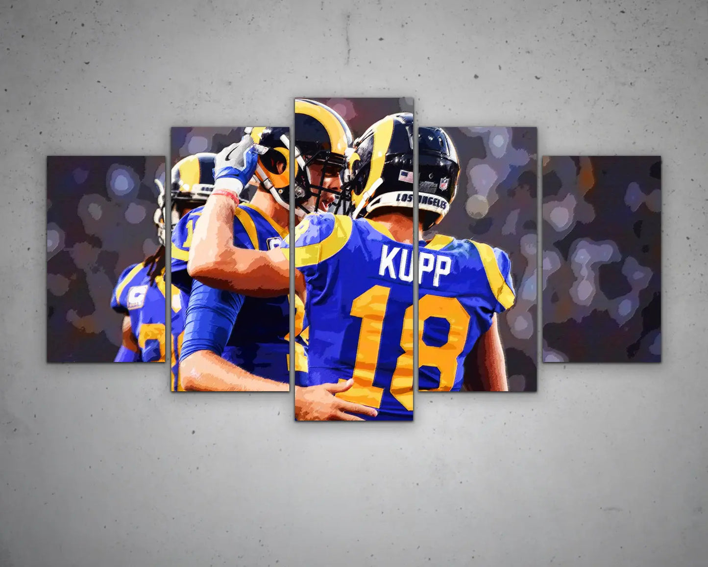 Cooper Kupp Multicolour Wall Art 