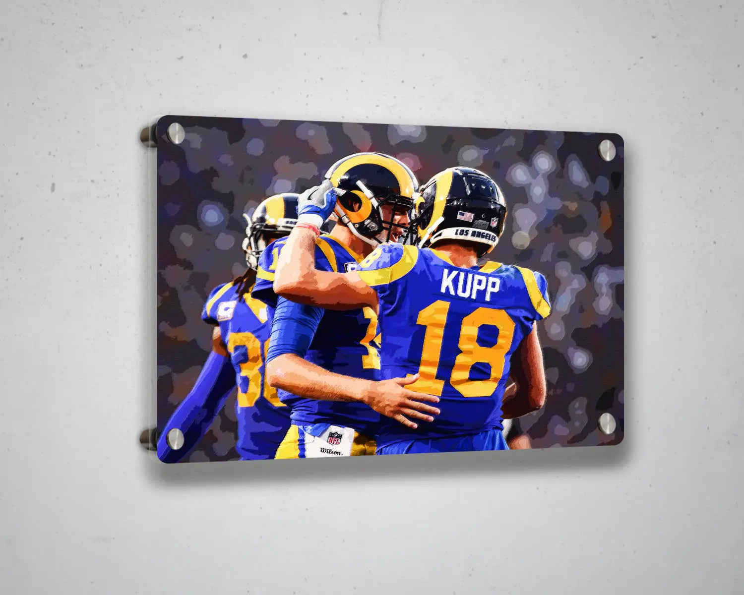 Cooper Kupp Multicolour Wall Art 