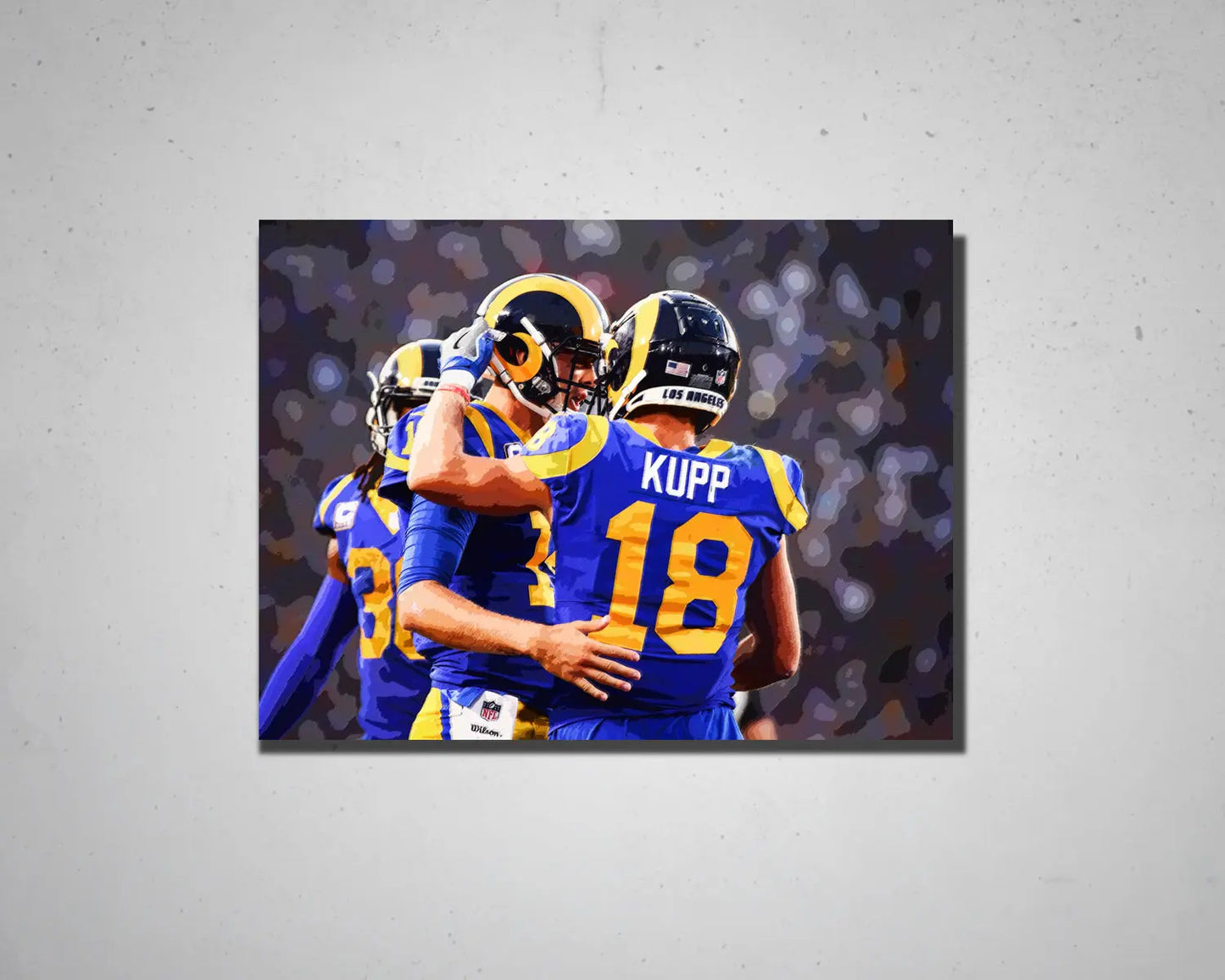 Cooper Kupp Multicolour Wall Art 