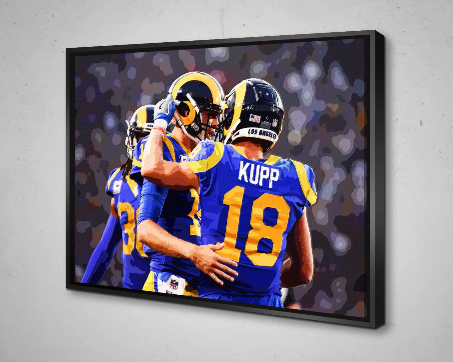 Cooper Kupp Multicolour Wall Art 