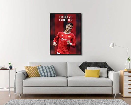 Cristiano Ronaldo Dreams do come true Canvas Wall Art 