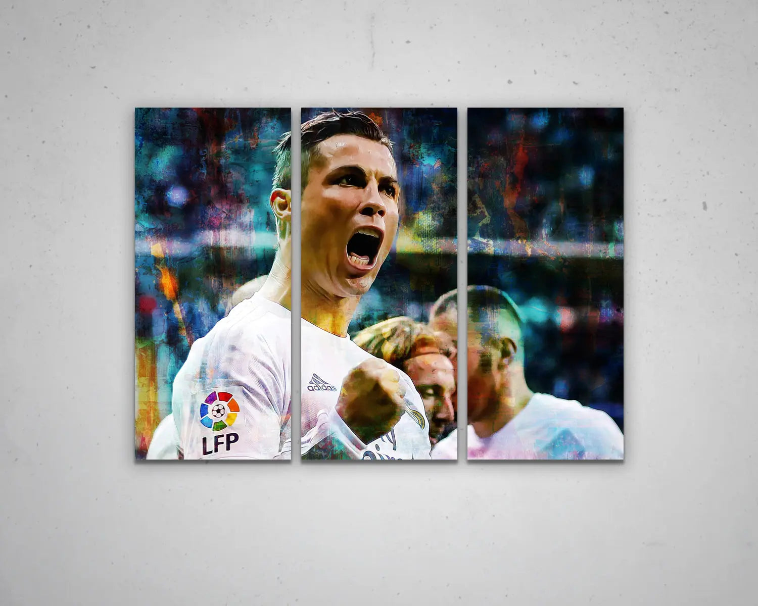 Cristiano Ronaldo Multicolour Wall Art 