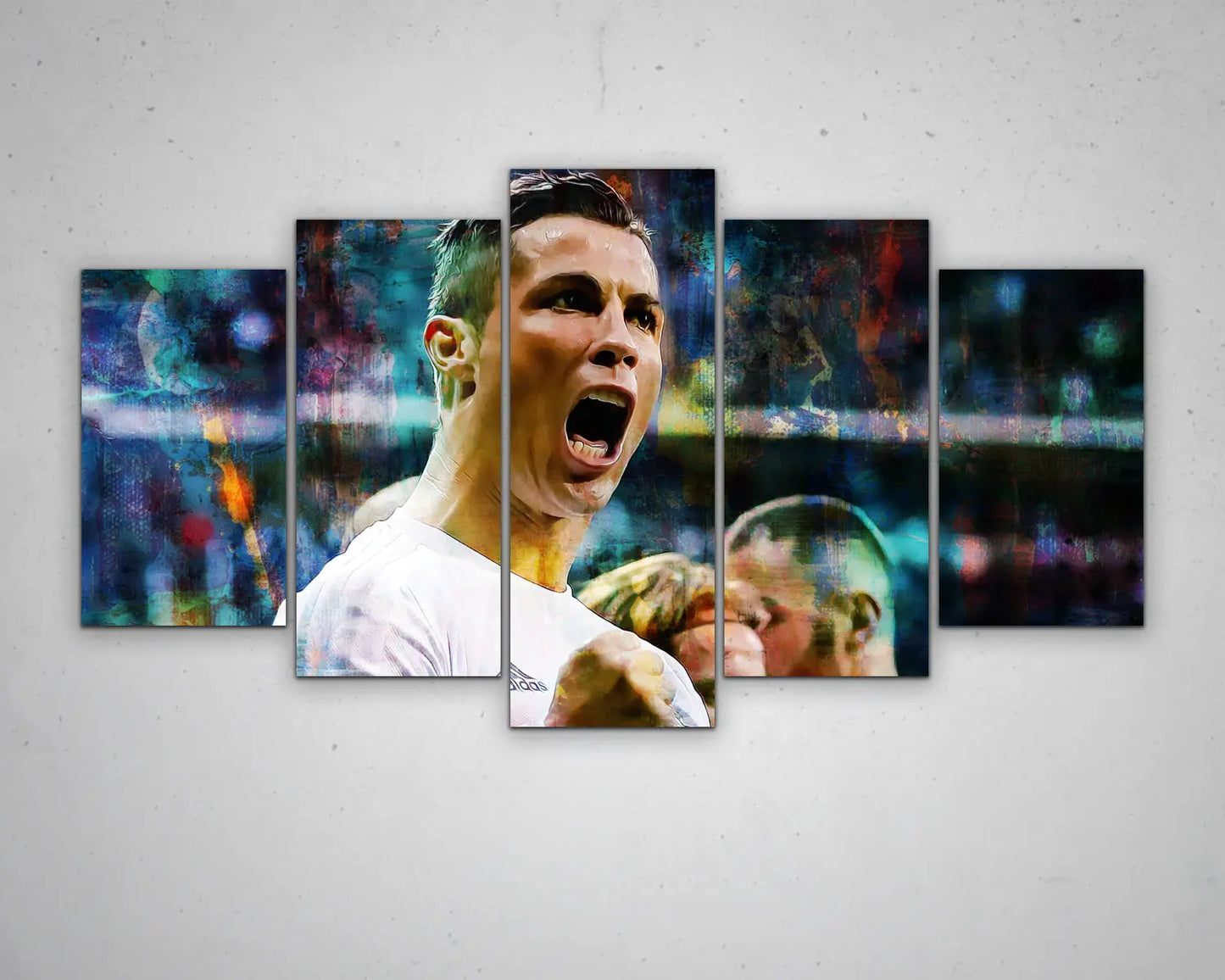 Cristiano Ronaldo Multicolour Wall Art 