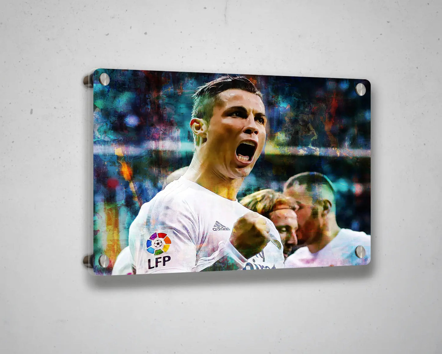 Cristiano Ronaldo Multicolour Wall Art 